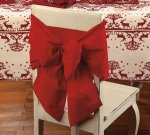 <font color=red><b>FIOCCO DECORATIVO</b></font> ideale per abbellire le sedie durante le feste natal