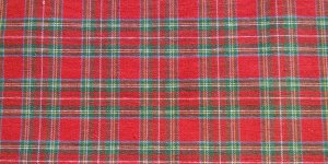 Bells 2 scozzese rosso/verde 60%cotone 40%poliestere tinto in filo