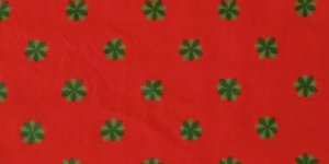 rosso con stelle verdi 100%CT stampato