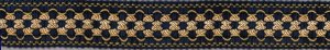 214 - 607/13 blu/oro lucido 3cm.