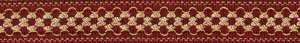 262 - 607/12 bordeaux/oro lucido 3cm.