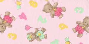 Orsetti base rosa stampato 100% CT